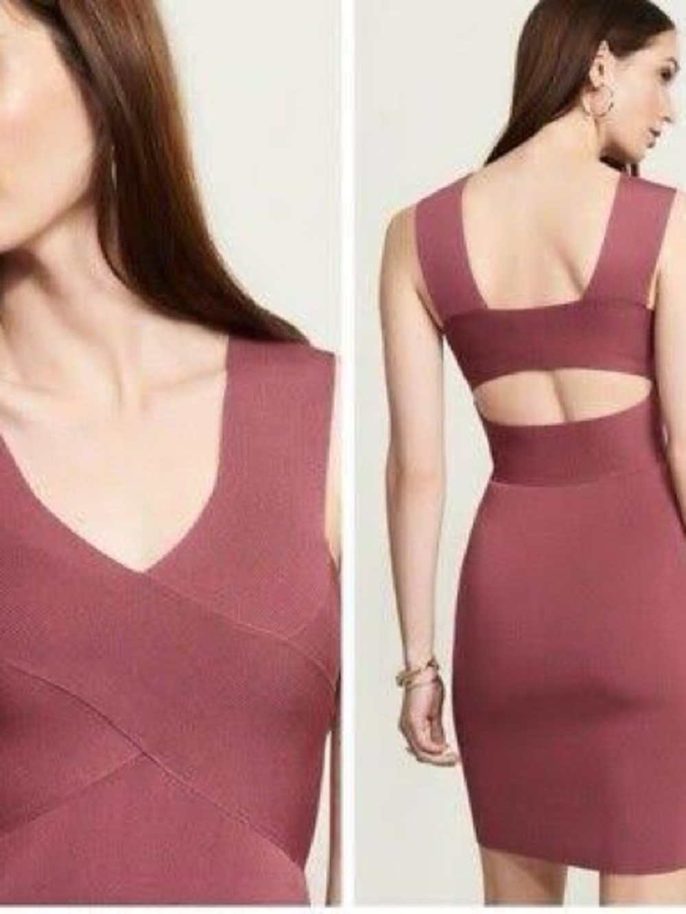 Dynamite Rose-Pink Bodycon Bandage dress